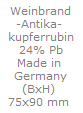 Sektschalen "Antika"
in aquamarin, amethyst, 
goldrubin, kobalt,
kupferrubin, reseda und smaragd